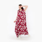 AKH Fashion 7066 Vest, Burgundy-White