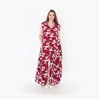 AKH Fashion 7066 Vest, Burgundy-White