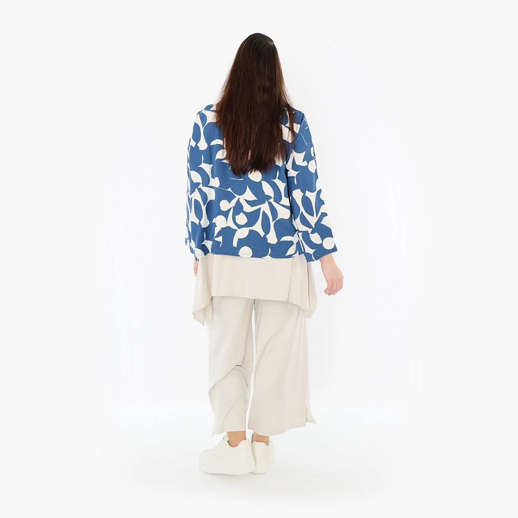 AKH Fashion Jacke 7067 Synthia, Blau/Weiß