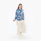 AKH Fashion Jacke 7067 Synthia, Blau/Weiß
