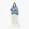 AKH Fashion Jacke 7067 Synthia, Blau/Weiß