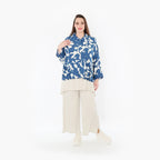 AKH Fashion Jacke 7067 Synthia, Blau/Weiß