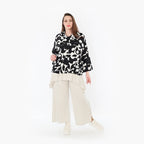 AKH Fashion Jacke 7067 Synthia, Schwarz/Weiß