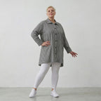 AKH Fashion Bluse 7010 Diana, Anthrazit/Weiß