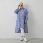 AKH Fashion Bluse 7057 Diana, Blau/Weiß