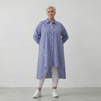 AKH Fashion Bluse 7057 Diana, Blau/Weiß