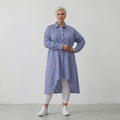 AKH Fashion Bluse 7057 Diana, Blau/Weiß