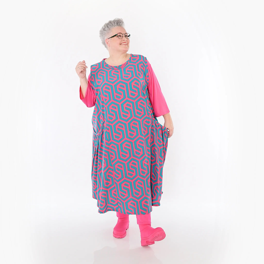 AKH Fashion 7058 Tunic, Fuchsia Green