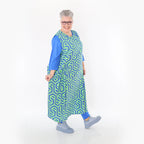 AKH Fashion Tunika 7058 AmazeMe, Lime/Blau