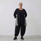 AKH Fashion Shirt 7069 Valenzia, Schwarz/Weiß