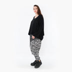 AKH Fashion 6992 Trousers, Black and White