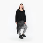 AKH Fashion 6992 Trousers, Black and White