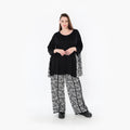 AKH Fashion 7069 Big Shirt, Black and White