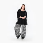 AKH Fashion 7069 Big Shirt, Black and White