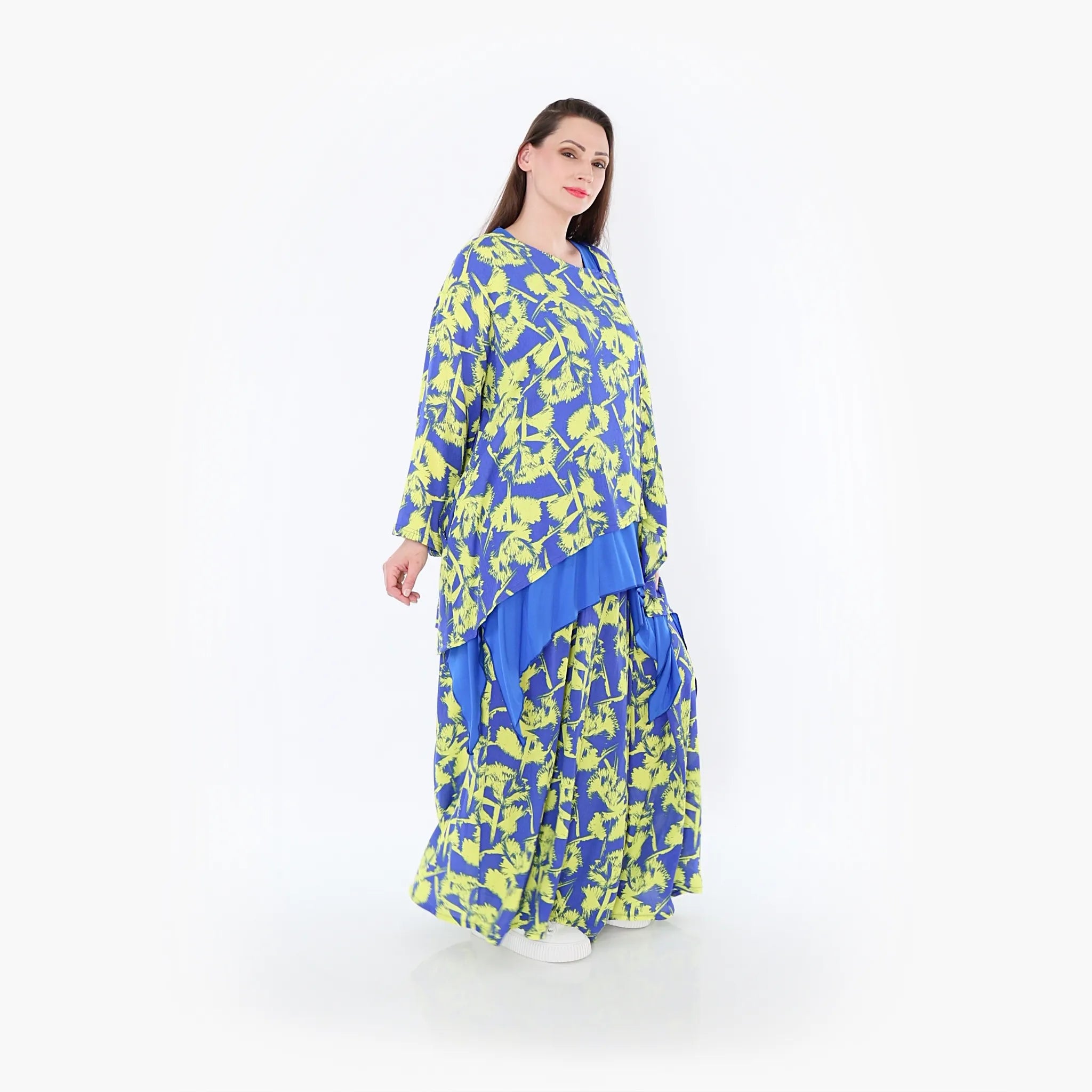 AKH Fashion Jacke 7078 Palma, Blau/Gelb
