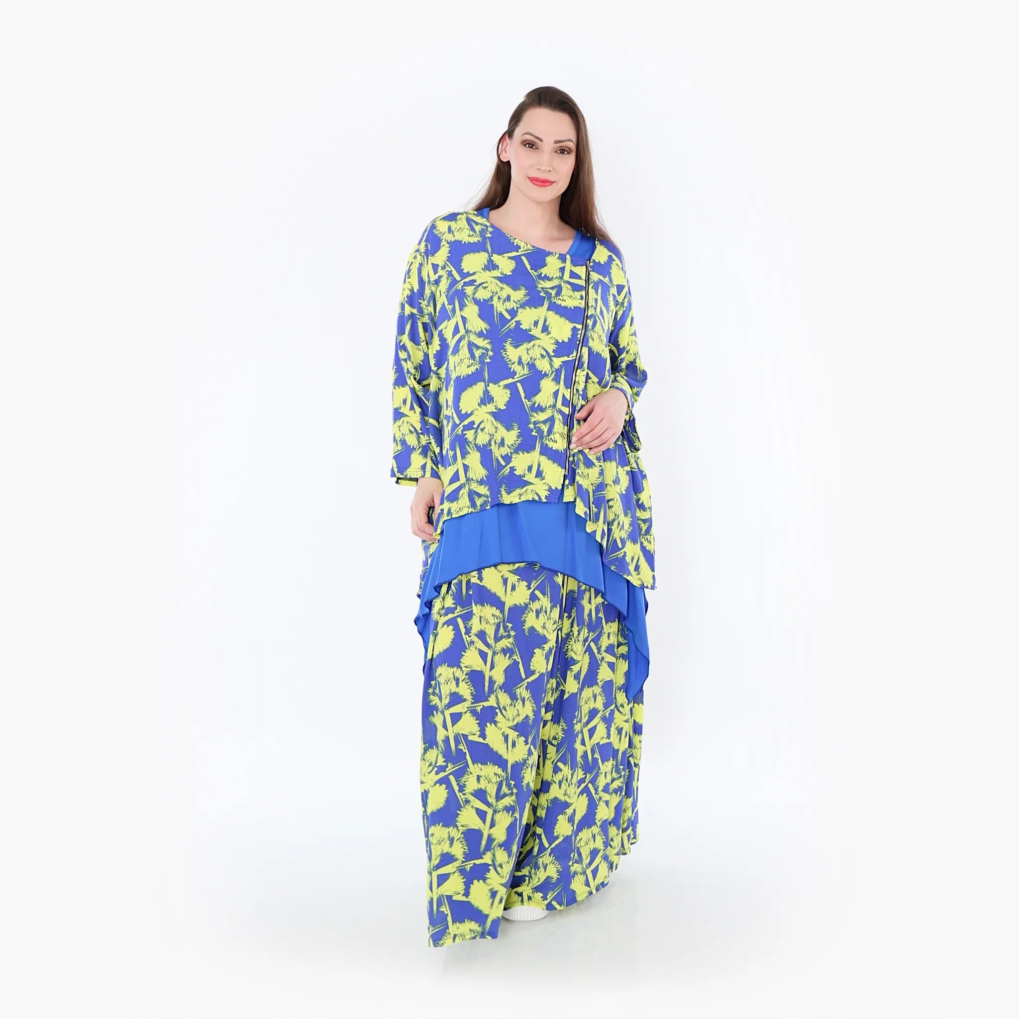 AKH Fashion Hose 7077 Palma, Blau/Gelb