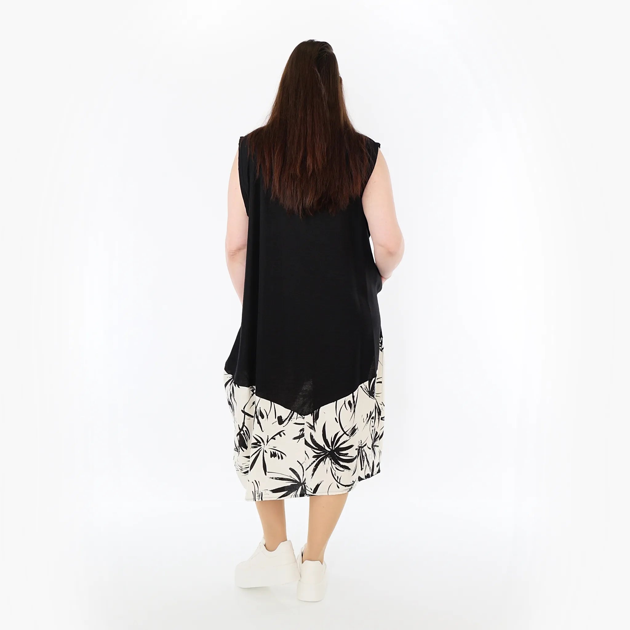AKH Fashion Tunika 7072 Anna, Schwarz/Ecru