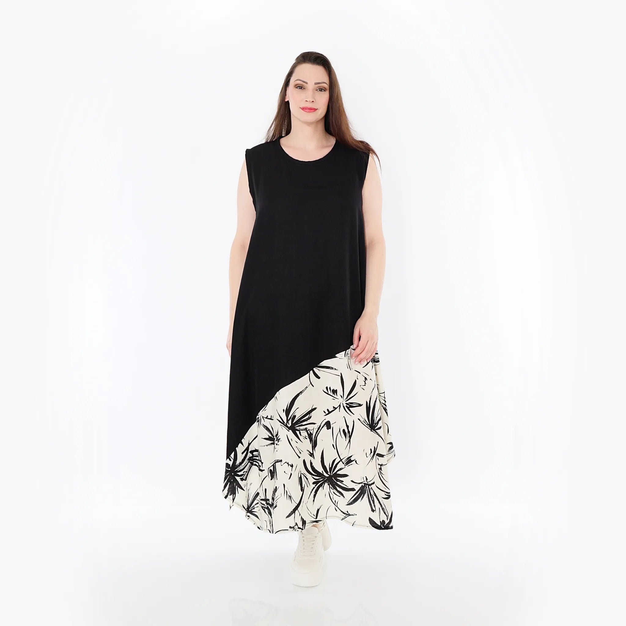AKH Fashion Tunika 7073 Anna, Schwarz/Ecru