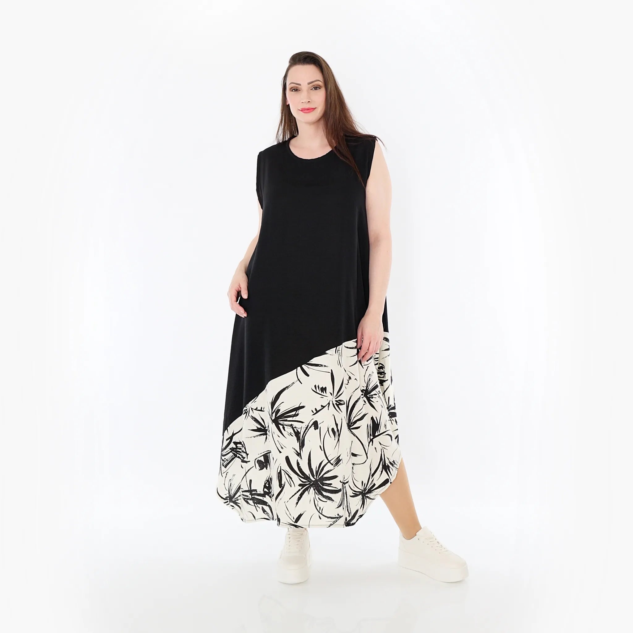AKH Fashion Tunika 7073 Anna, Schwarz/Ecru