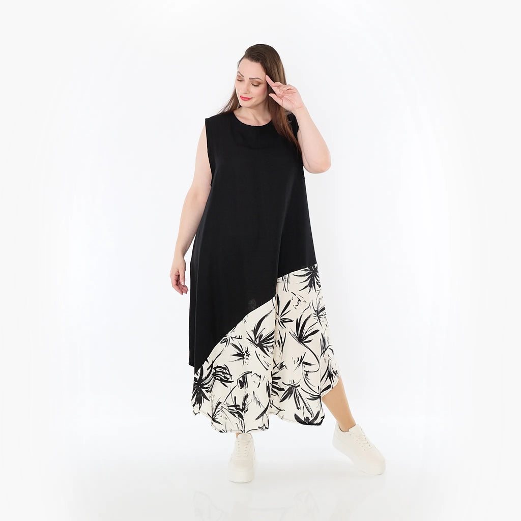 AKH Fashion Tunika 7073 Anna, Schwarz/Ecru