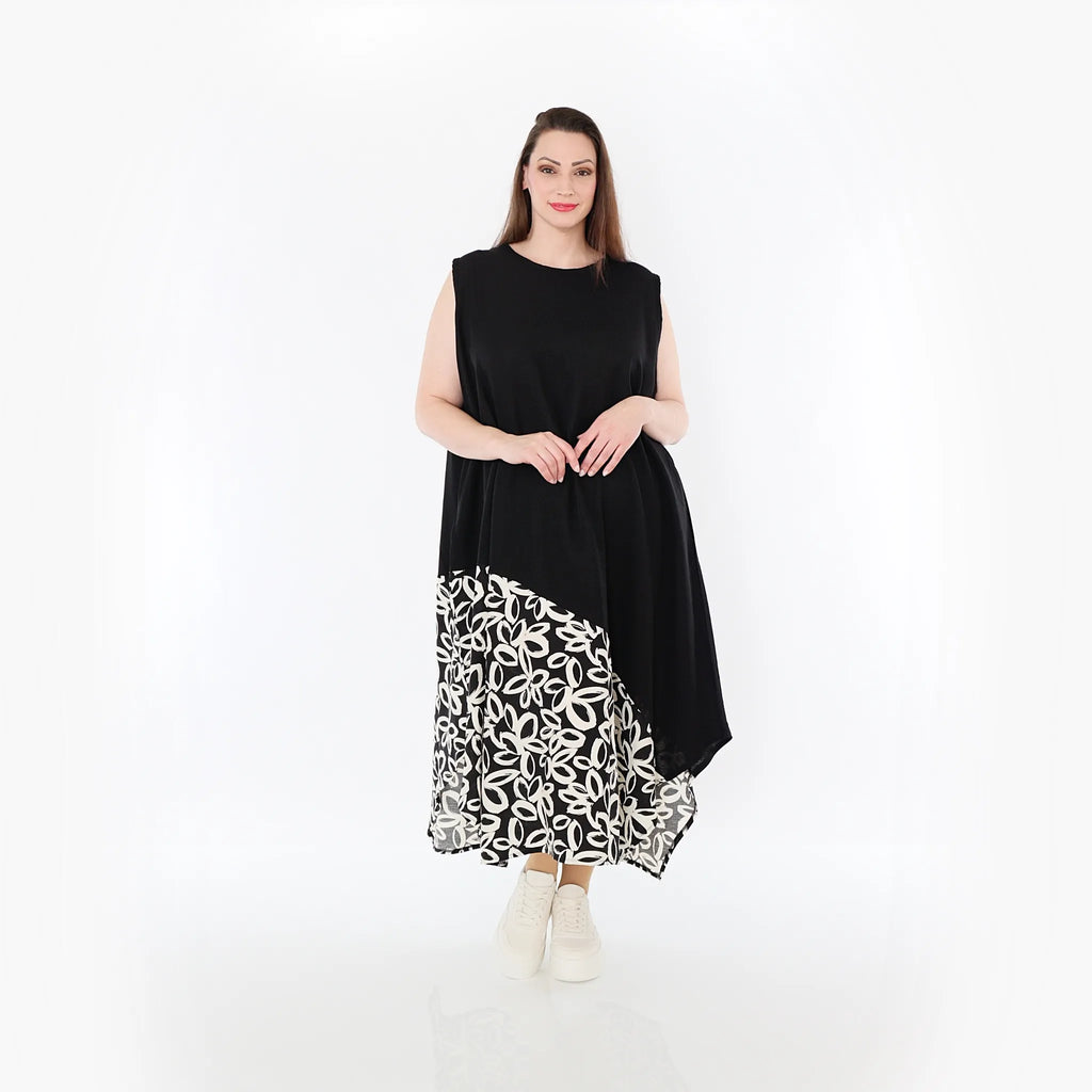 Tunique AKH Fashion 7073, noir-écru