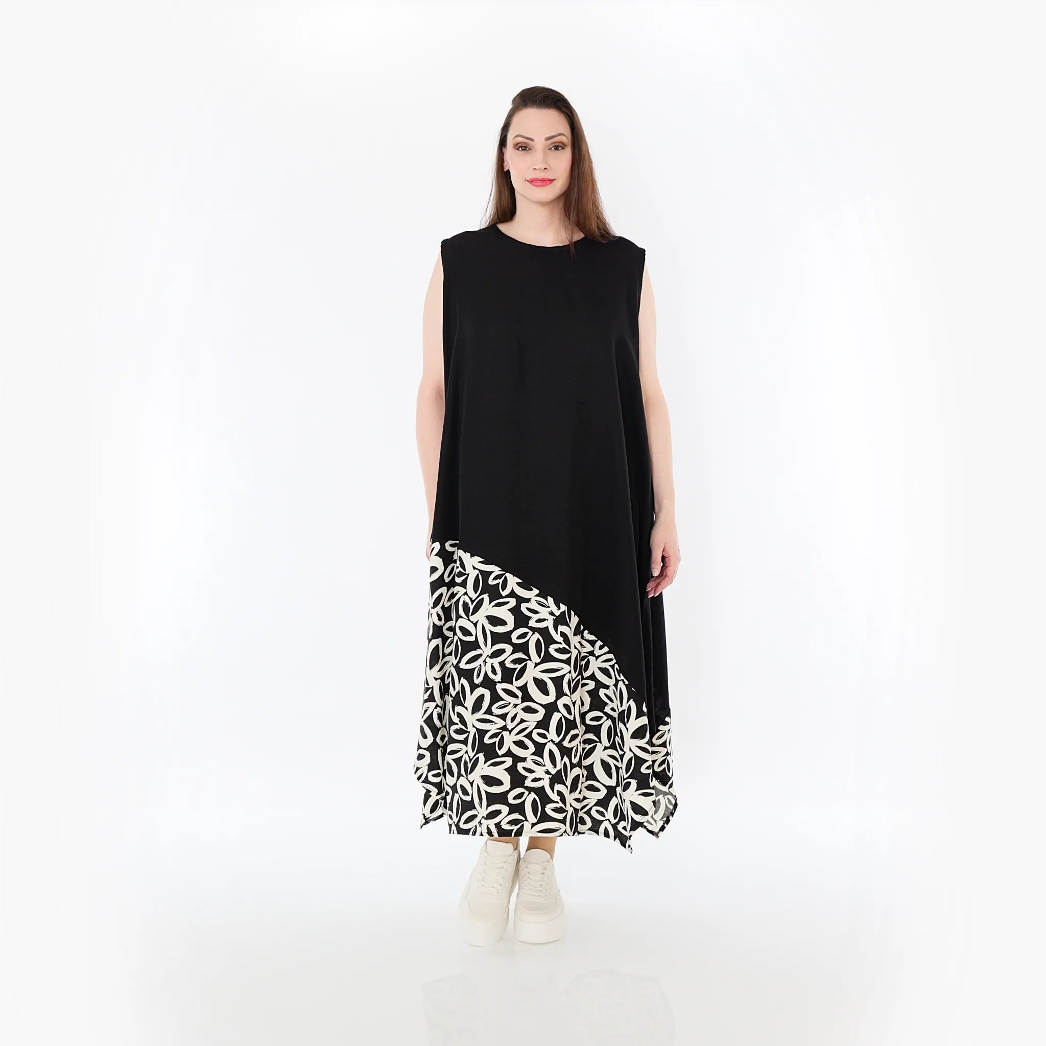 Tunique AKH Fashion 7073, noir-écru