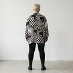 AKH Fashion Jacke 2222 PrettyInDots, Schwarz/Weiß