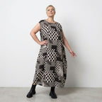AKH Fashion 4491 Dress, Black and White