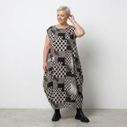 AKH Fashion 4491 Dress, Black and White
