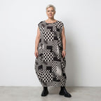 AKH Fashion 4491 Dress, Black and White