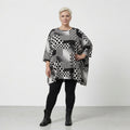 AKH Fashion 593 Big Shirt, Black and White