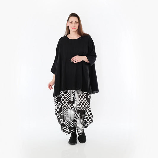 AKH Fashion 7069 Big Shirt, Schwarz