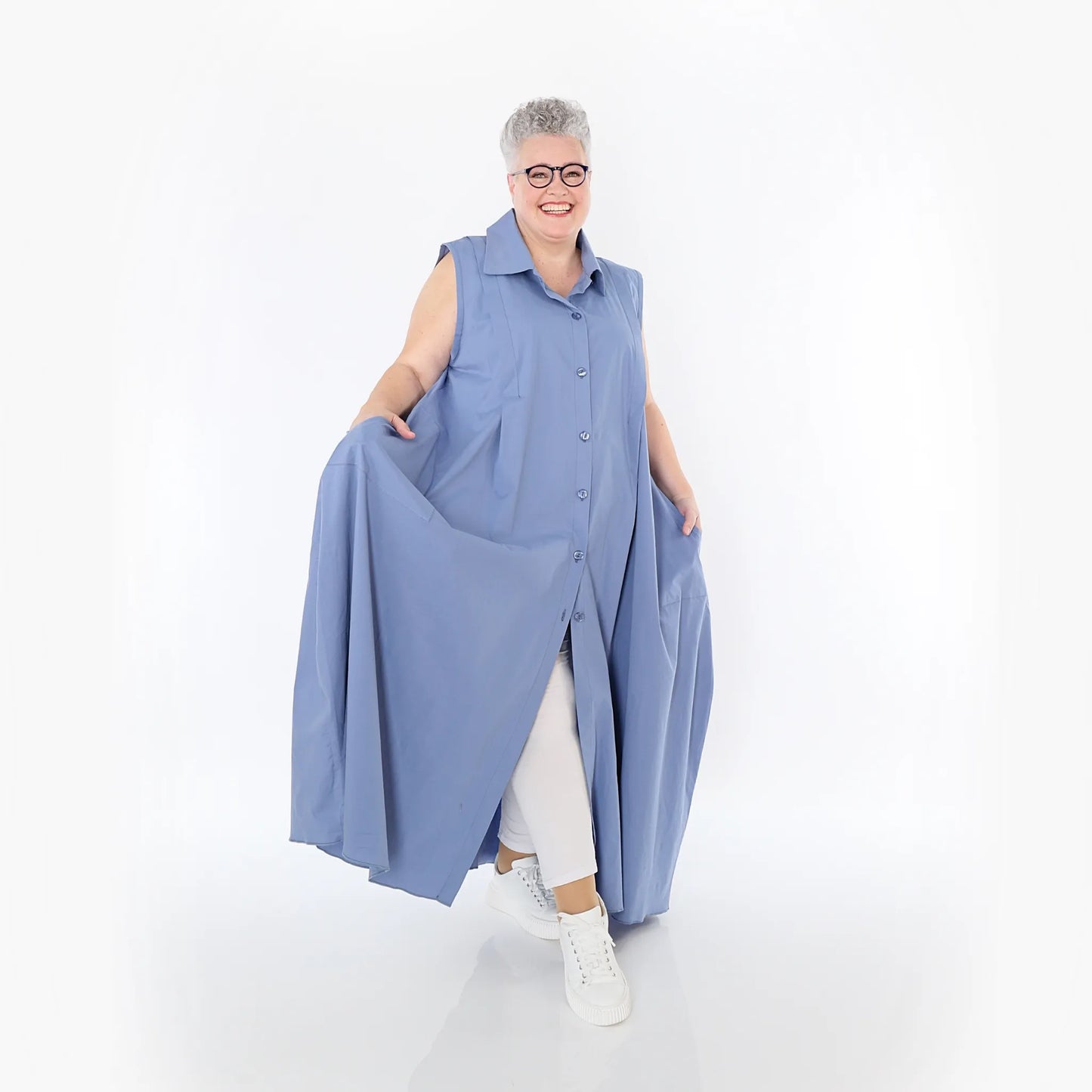 AKH Fashion 7066 Weste, Azurblau