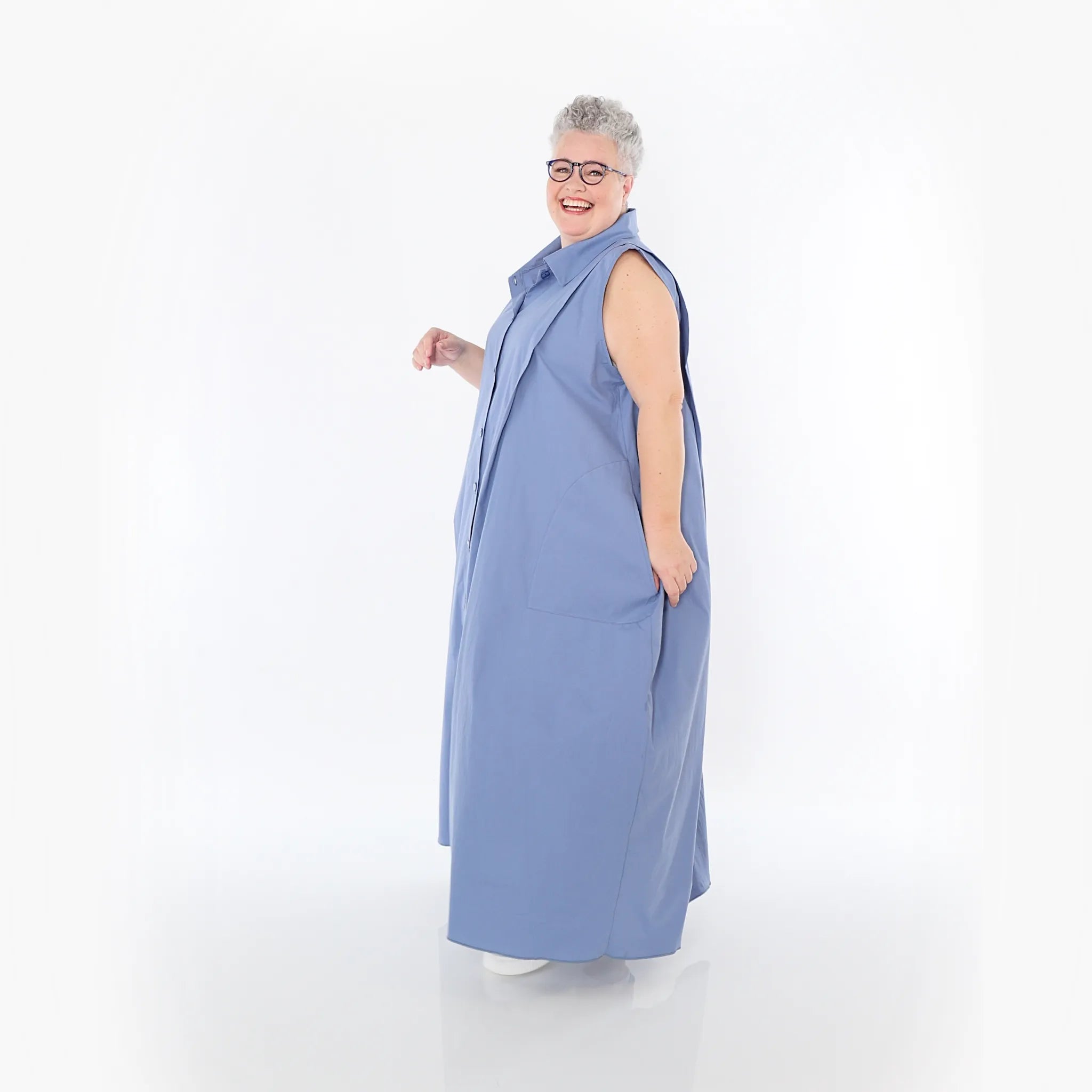 AKH Fashion Weste 7066 Celestia, Azurblau