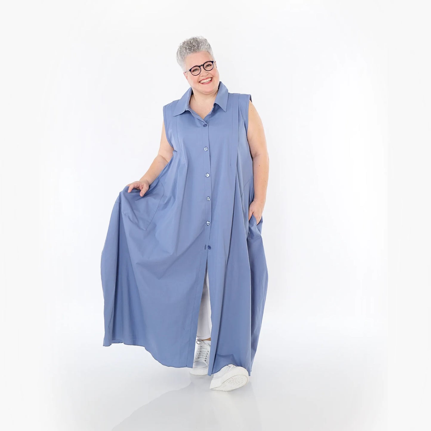 AKH Fashion 7066 Weste, Azurblau
