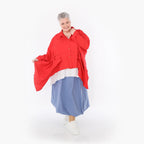 AKH Fashion 7080 Blouse, Red