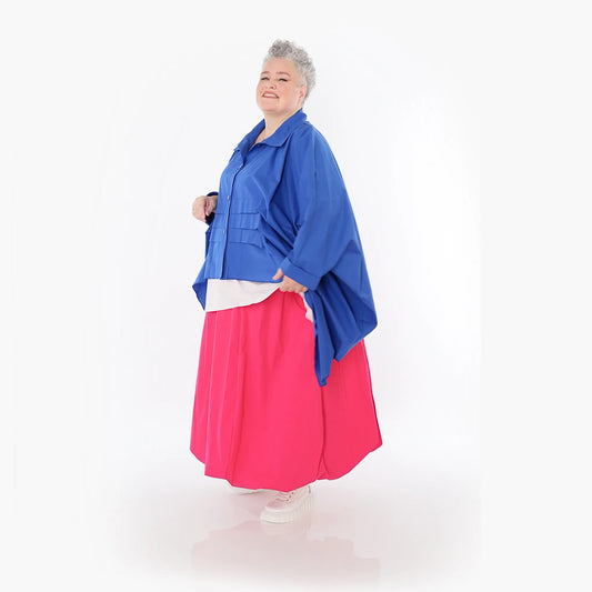 AKH Fashion 7080 Bluse, Royalblau