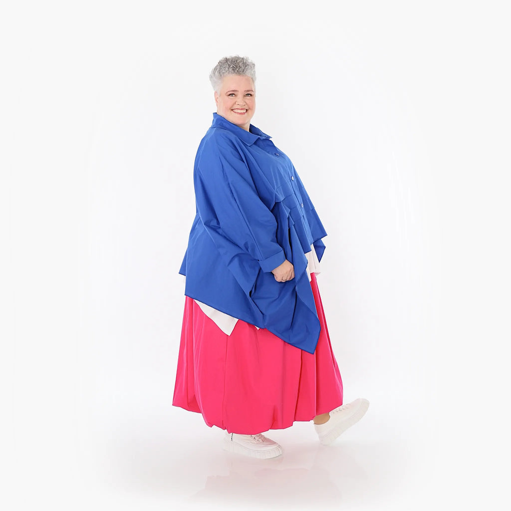 AKH Fashion 7080 Blouse, Royal Blue