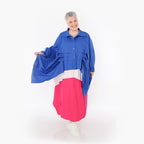 AKH Fashion 7080 Blouse, Royal Blue