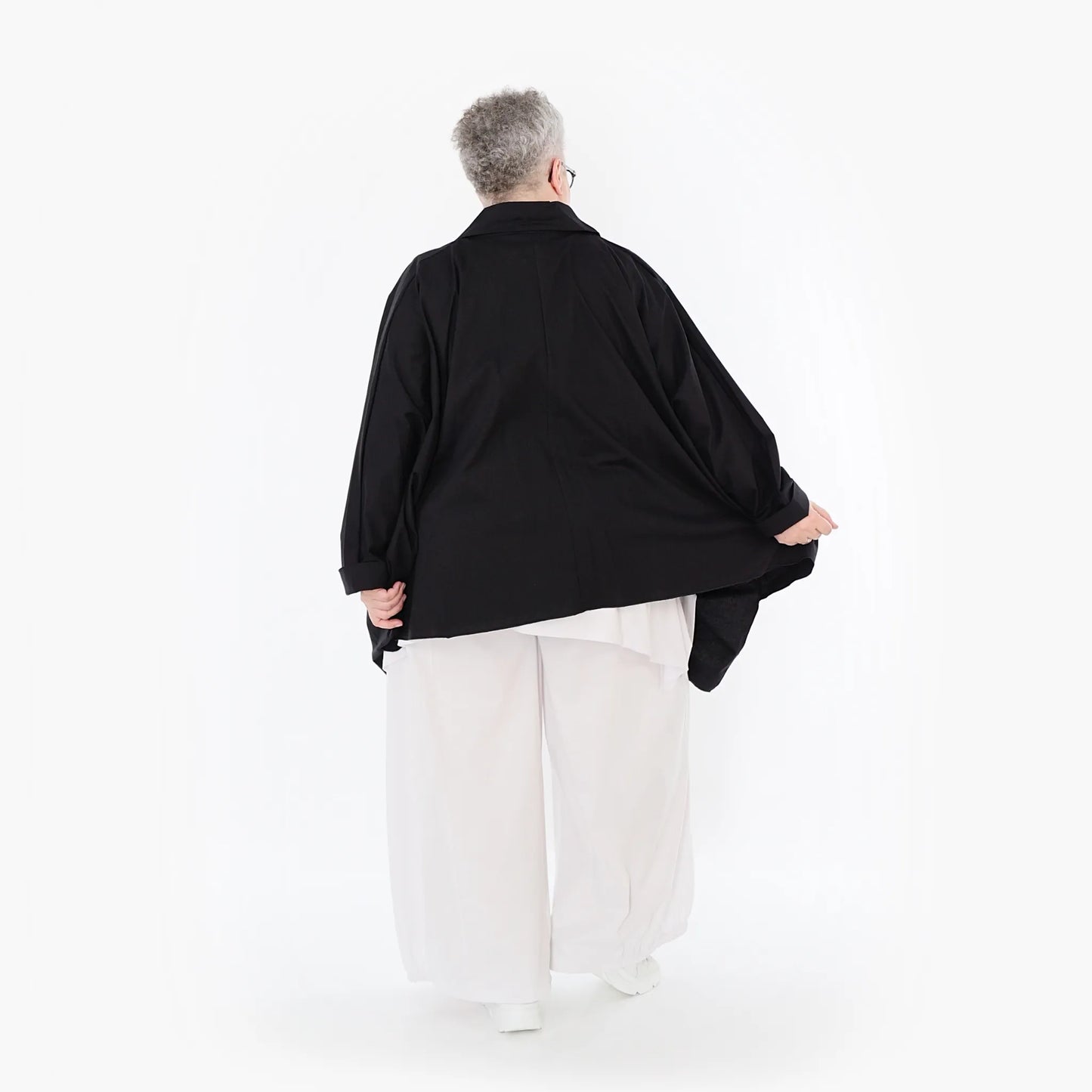 AKH Fashion 7080 Bluse, Schwarz