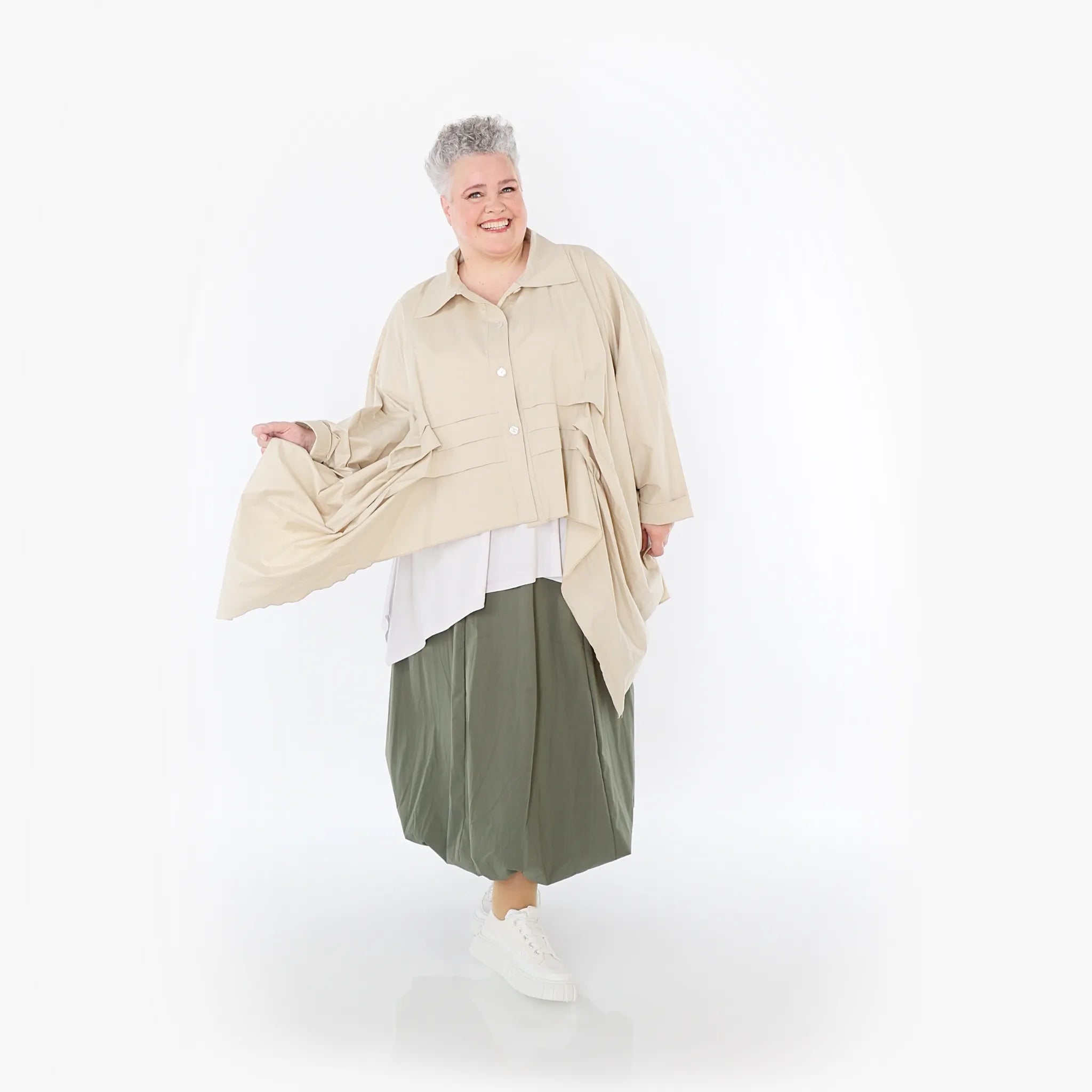 AKH Fashion 7081 Skirt, Khaki