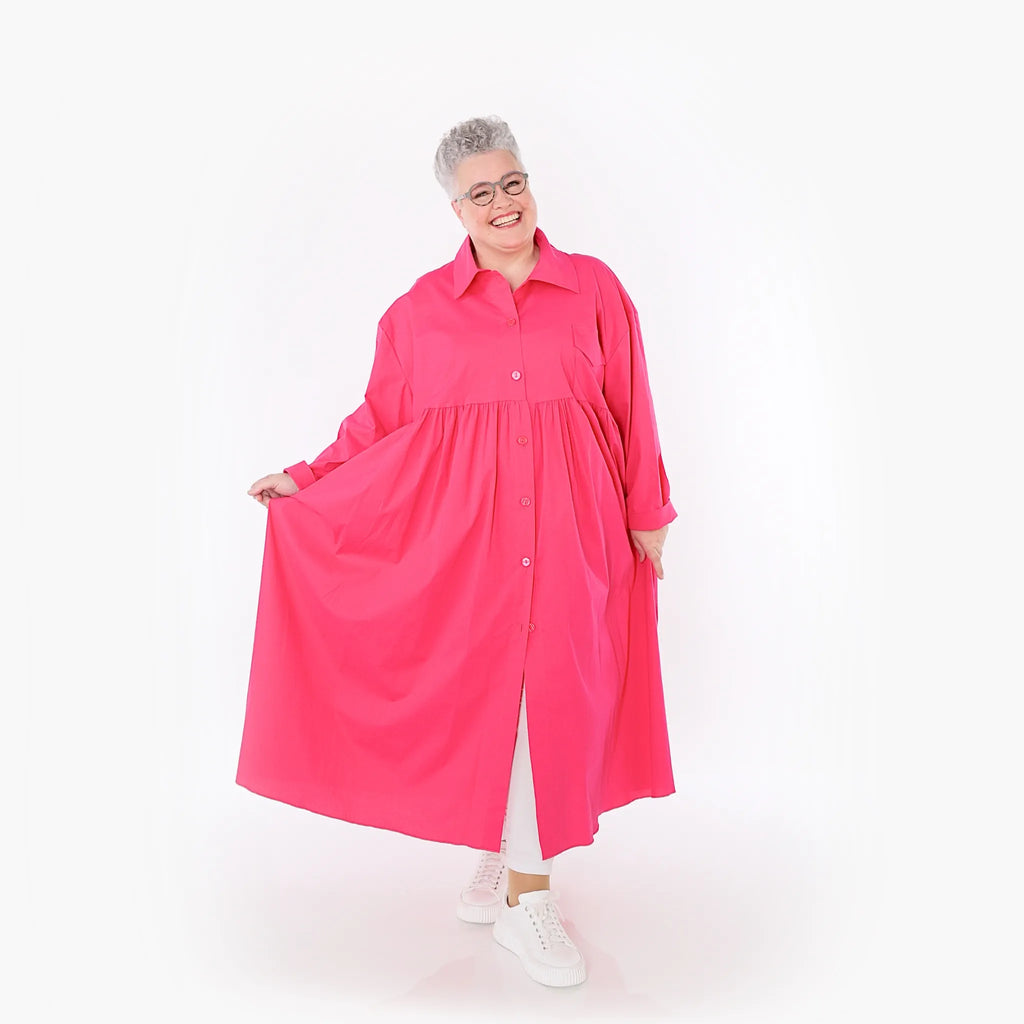Manteau AKH Fashion 7084, fuchsia