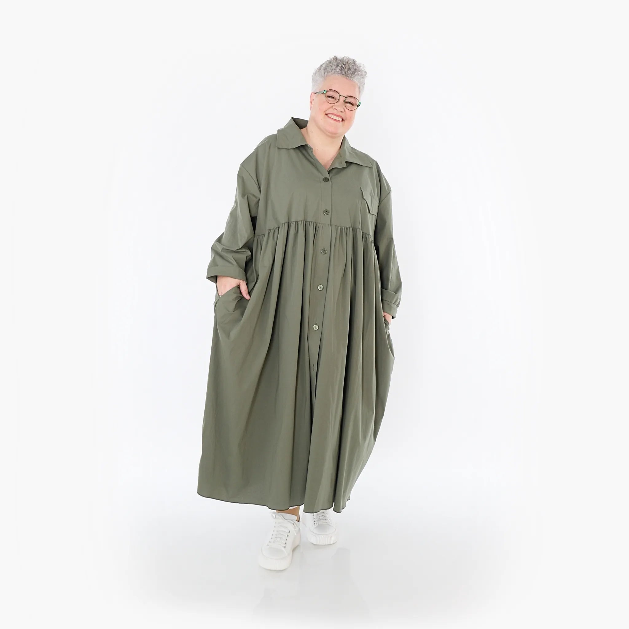 AKH Fashion Mantel 7084 Celestia, Khaki