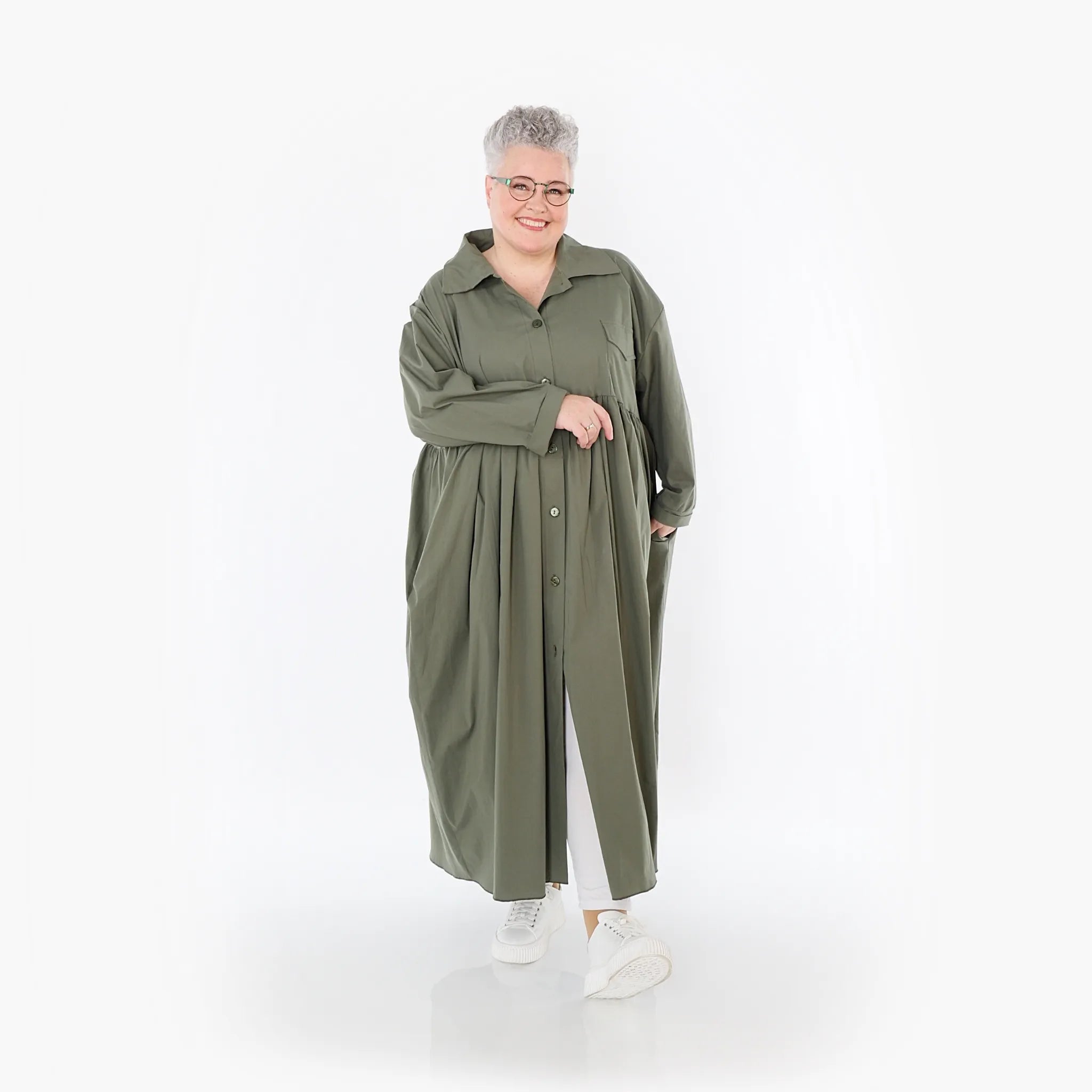 AKH Fashion Mantel 7084 Celestia, Khaki