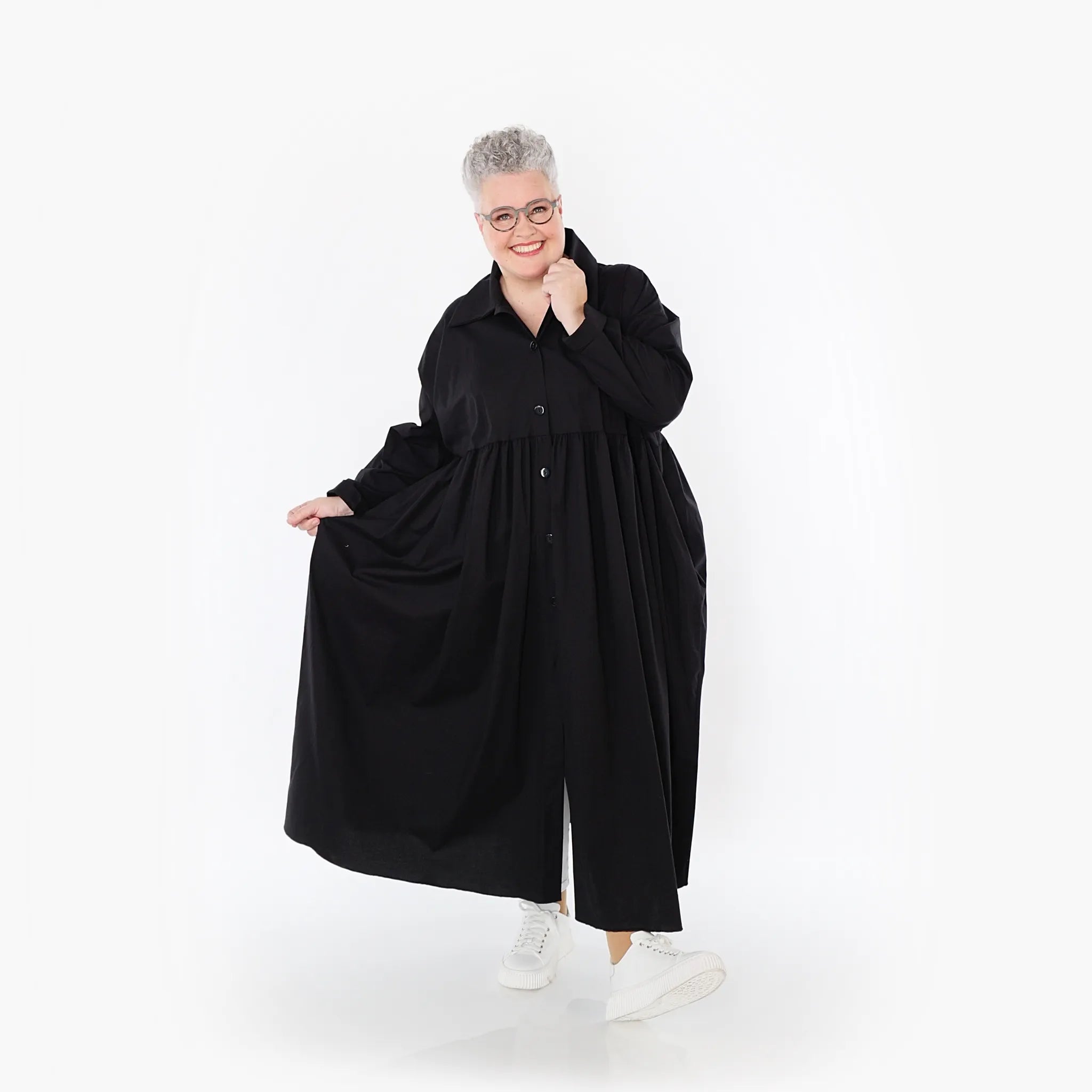 AKH Fashion Mantel 7084 Celestia, Schwarz