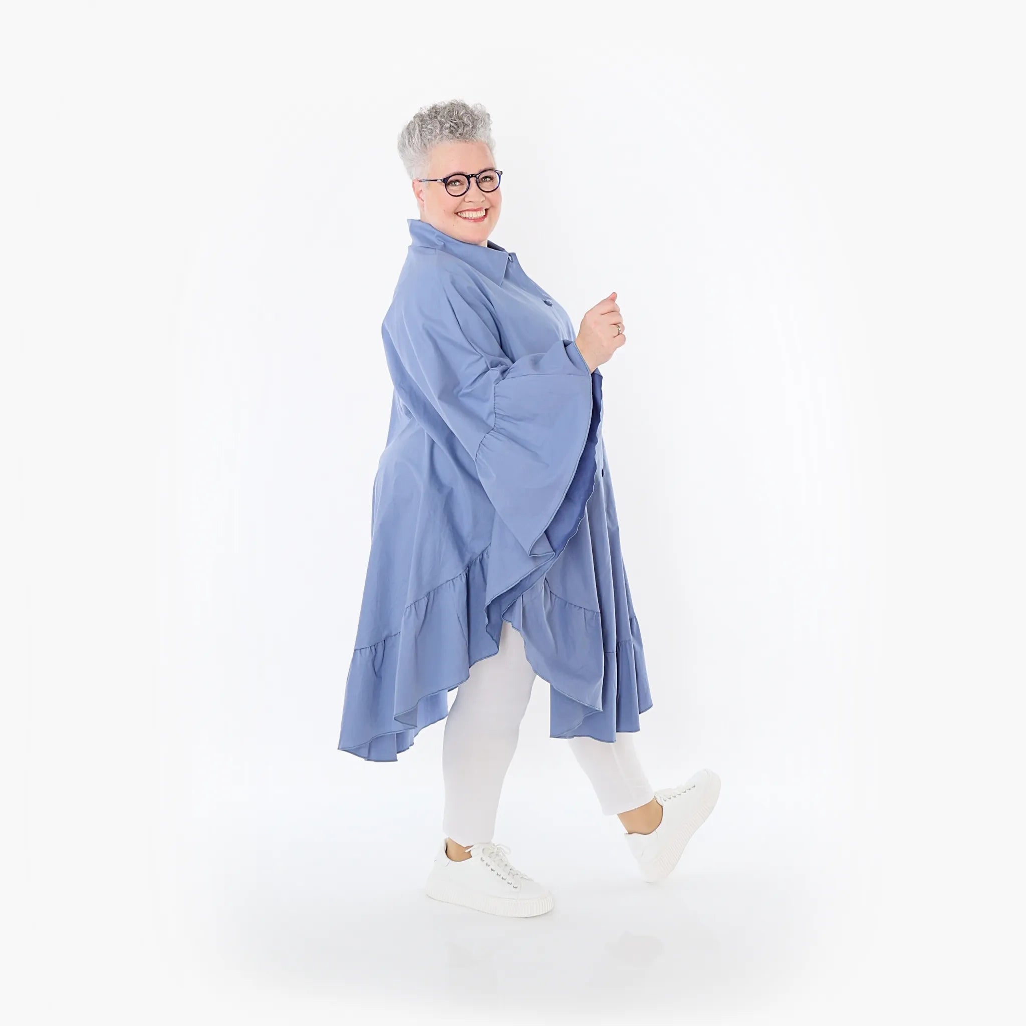 AKH Fashion Bluse 7085 Celestia, Azurblau
