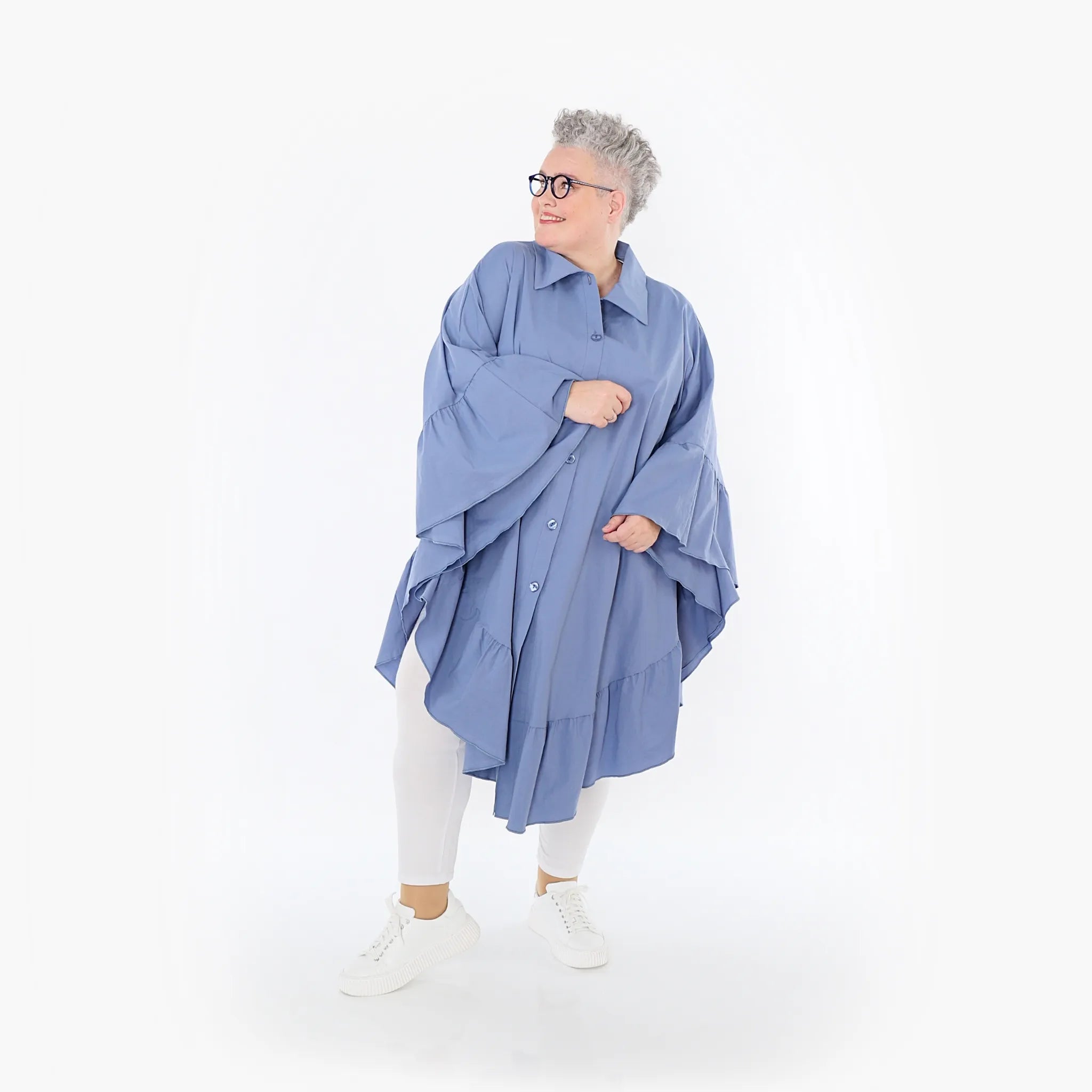 AKH Fashion Bluse 7085 Celestia, Azurblau