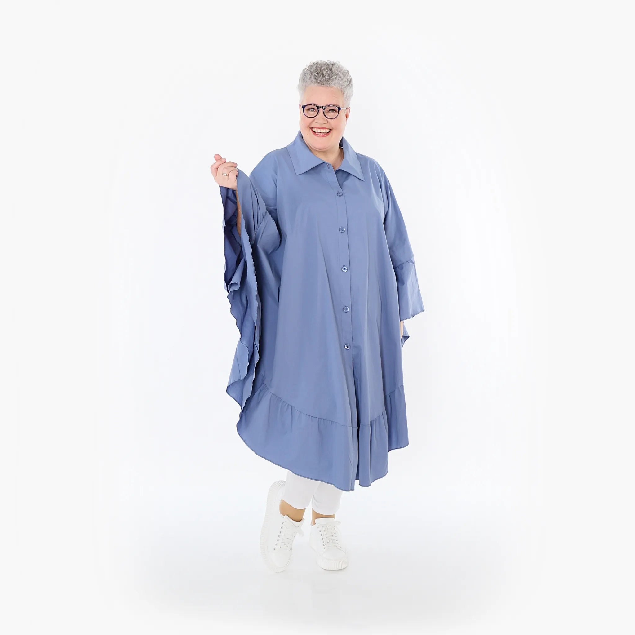 AKH Fashion Bluse 7085 Celestia, Azurblau
