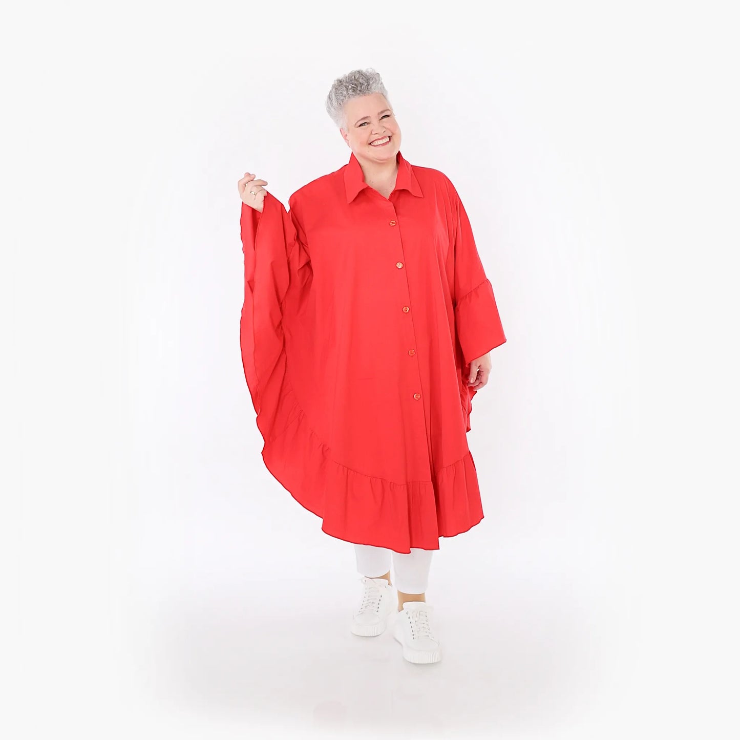 AKH Fashion 7085 Bluse, Rot