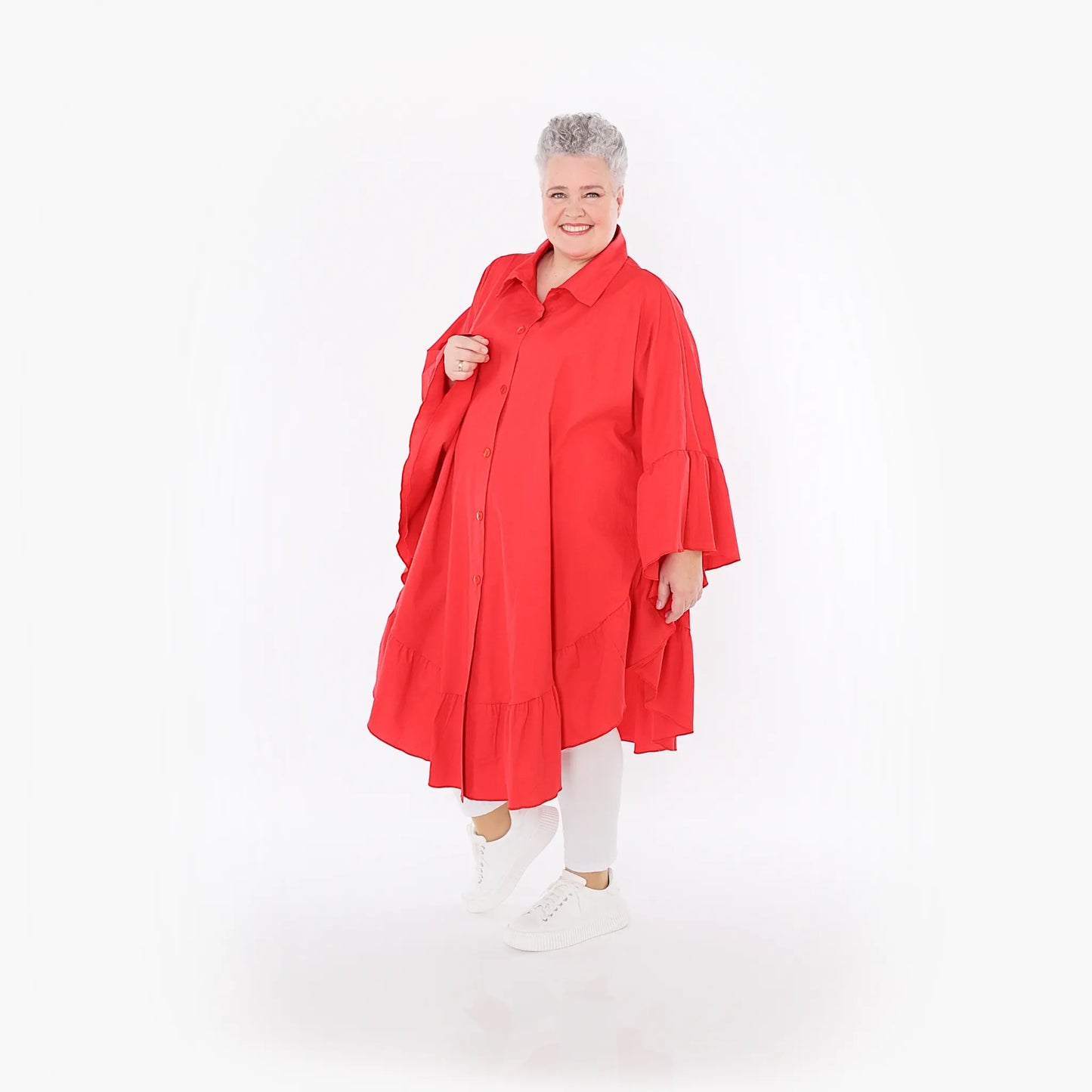 AKH Fashion 7085 Bluse, Rot